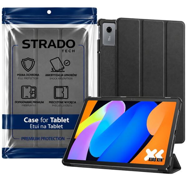 Puzdro Smart na Lenovo Idea Tab 11 2025 s klapkou, čierne - ochranné so stojanom