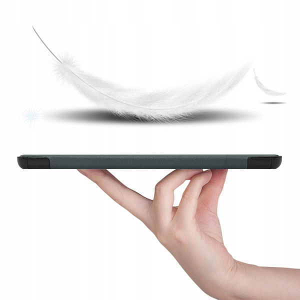 Puzdro Smart Case na Lenovo Tab Plus, tmavozelené - ochranné so stojanom