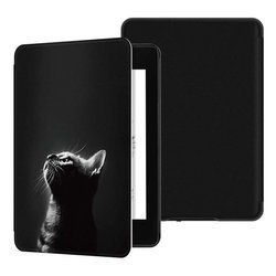 Smart Case Graphic Case for Kindle Paperwhite 1/ 2/ 3 (Moon Cat)
