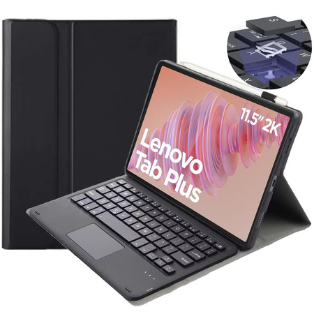 Puzdro s klávesnicou na Lenovo Tab Plus 11.5 - ochranné so stojanom, prístup k portom a tlačidlám