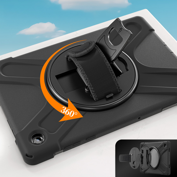Etui do Samsung Galaxy Tab A11 Plus 10.9 2025 - Pancerne z uchwytem i paskiem