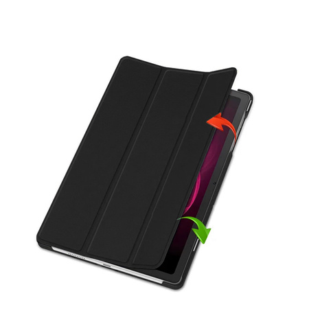 Etui Smart Case do T-Mobile T Tablet 5G 10.36, czarne - ochronne z podstawką, dostęp do portów i przycisków