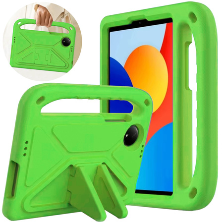 Puzdro pancierové FunColor na Xiaomi Redmi Pad SE 8.7 2024, zelené - ochranné so stojanom