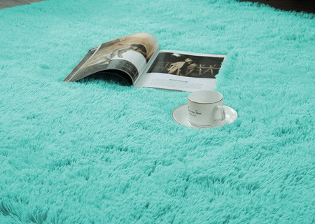Shaggy Strado room carpet 80x150 TurquoiseSea (Turquoise)