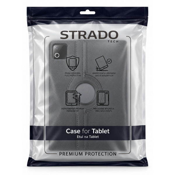 Etui obrotowe do Xiaomi Pad 7 / 7 PRO / Pad 8 / 8 PRO / Pad 9 z klapką - czarne