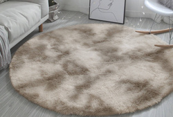 Shaggy Ombre Strado Round Carpet 120x120 OmbreCamel (Beige)