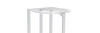 Standing metal flower pot for 6 flower pots - white