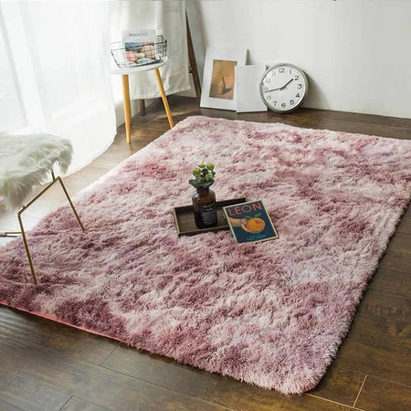 Dywan Shaggy Ombre 160x220 cm, różowo-fioletowy - miękki do salonu i sypialni