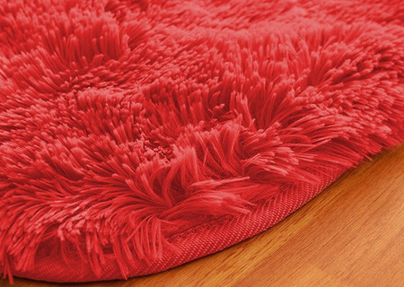 Shaggy Strado 250x300 BloodyRed room carpet (Bright red)