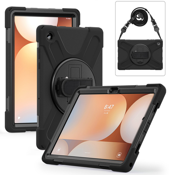 Etui do Samsung Galaxy Tab A11 Plus 10.9 2025 - Pancerne z uchwytem i paskiem