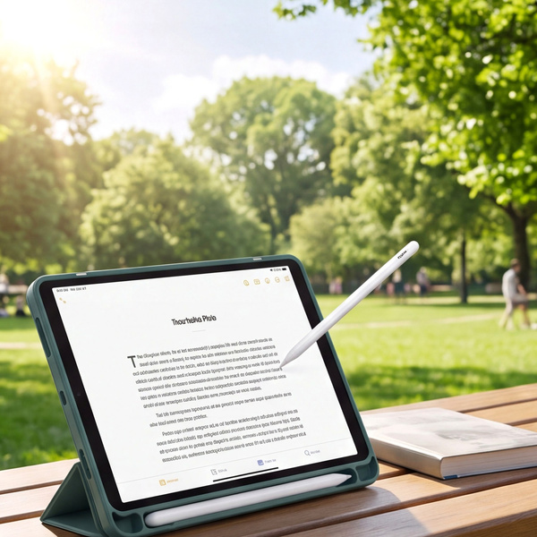 Etui Clear Pencil do Galaxy Tab A11+ 10.9 2025 X230/ X235/ X236 A9+ SM-X215/ X216, ciemnozielone