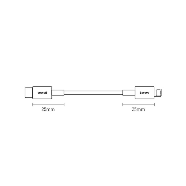Kábel Baseus Superior Series USB-C / Lightning PD 20W 1 m, čierny