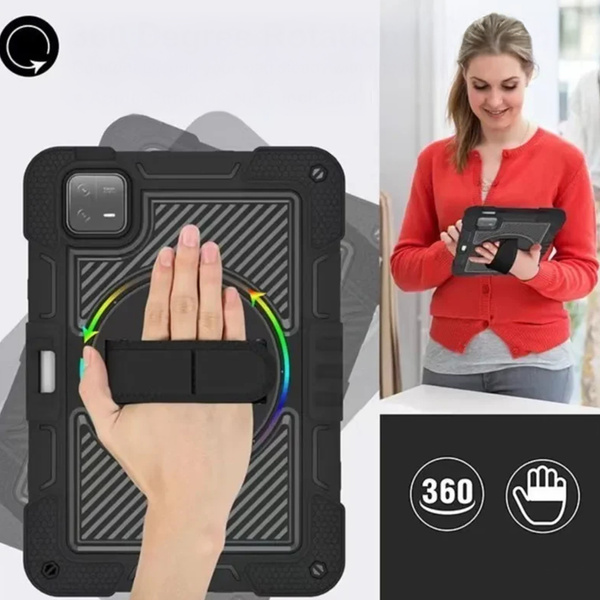 Puzdro Armor na Xiaomi Pad 7 Pad 7 Pro 11.2 pancierové / 7 Pro, čierne - ochranné so stojanom