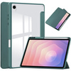 Etui Clear Pencil do Samsung Galaxy Tab S11 11 SM SMX736 z klapką, zielone - ochronne