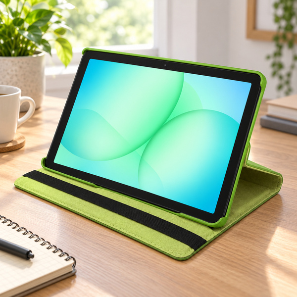 Etui obrotowe do Galaxy Tab A11+ 2025 X236/X235/X230 A9+ SM-X216/X215/X210 - zielone