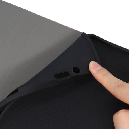 Etui kolorowe z klawiaturą, myszką i touchpad do Apple iPad Air 4 11 Pro (Czarne)