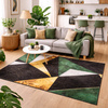 Dywan Novo 160x200 cm, Zielony Marmur - miękki do salonu i sypialni