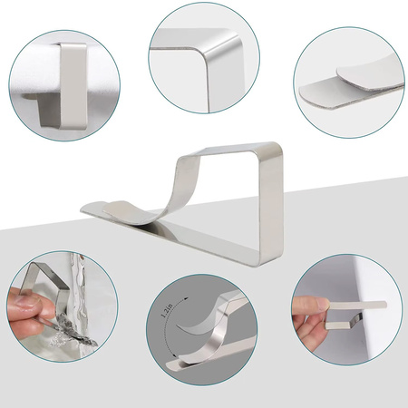 Strado Steel Tablecloth Clips ST8 - Silver