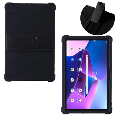 Puzdro Armor na Lenovo Tab 10.1 2025 / XU, čierne - ochranné so stojanom
