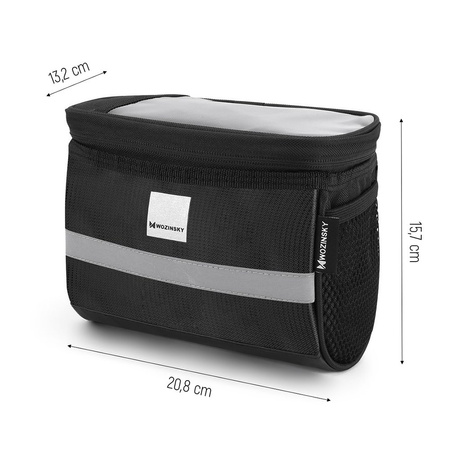 Wozinsky bicycle handlebar bag 2L black (WBB12BK)