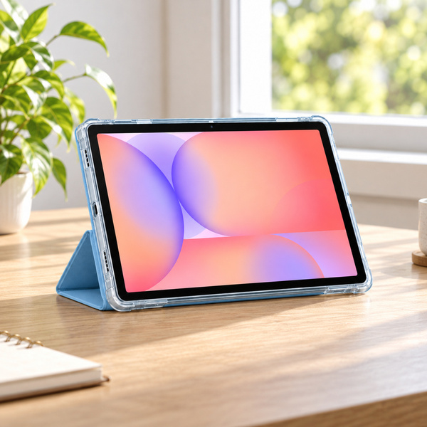 Etui do Galaxy Tab S10 Lite 10.9/ S10 FE/ S9 FE/ S9/ S8 z miejscem na rysik - niebieskie