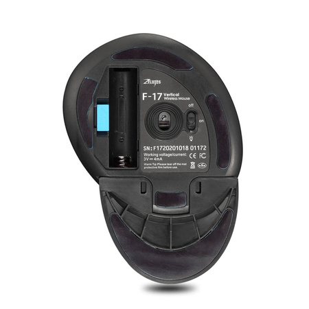 Vertikálna ergonomická bezdrôtová počítačová myš Zelotes F17 2400DPI