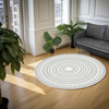 Round carpet NOVO Strado modern oriental pattern for living room Zenith 100x100 cm