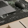 Duża podkładka pod myszkę laptop Gamingowa mata na biurko 90x40 XXL, czarna