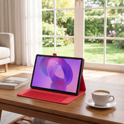 Etui z klapką do Lenovo Idea Tab 11" TB336FU TB336ZU ZAFR0378PL - czerwone