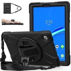 Etui Armor z paskiem uchwytem Strap do Lenovo Tab M10 TB-X306X/X306F (Czarne)