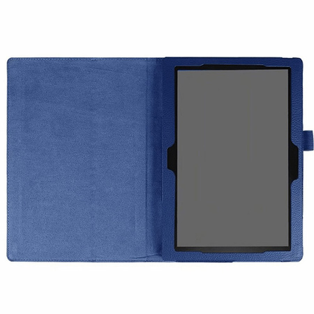 Etui case Slim do Lenovo Tab M10 10.1 TB F / Tab M10 X605, czarne - ochronne z podstawką