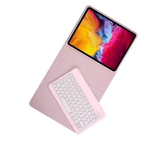 Etui z magnetyczną klawiaturą Bluetooth do Redmi Pad SE 8.7 CFRPSE87 (Różowe)