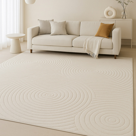 Dywan 140x200 do salonu pętelkowy duży japandi nowoczesny ciężki gruby POLO, szary