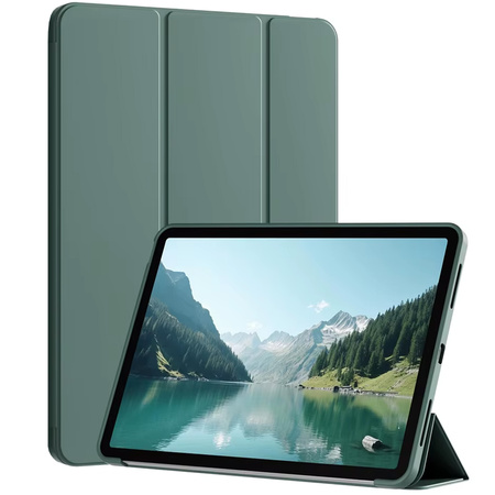 Puzdro Smart s magnetickou s klapkou na Xiaomi Redmi Pad SE 8.7 2024, zelené - ochranné so stojanom