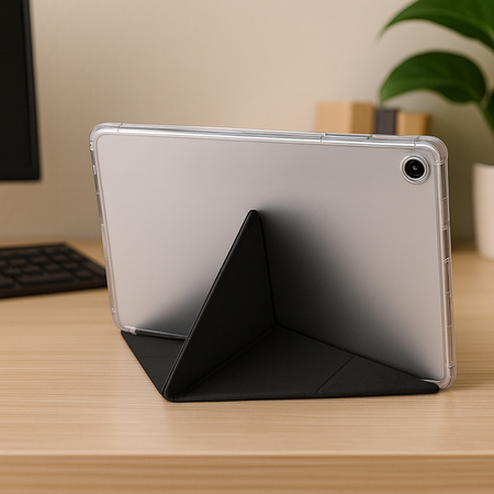 Etui Clear Trifold z podstawką do Samsung Galaxy Tab S6 Lite 2022/24 10.4", czarne