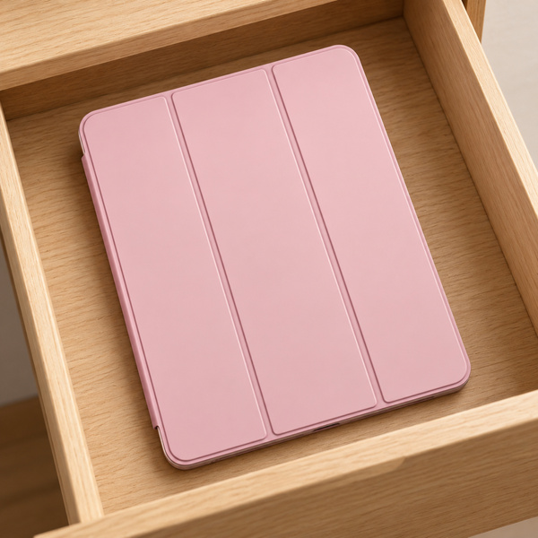 Etui Hard Crystal do Apple iPad Air 13 M4 M3 M2 2026/ 25/ 24 gen 8/ 7 z klapką - różowe