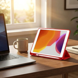 Etui Smart case do Apple iPad Mini 4 5 2015 / 2019 z klapką wake up sleep / Apple iPad Mini 4 / Apple iPad Mini 5, czerwone - ochronne