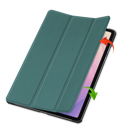 Puzdro Smart na Samsung Galaxy Tab S11 11 SM SMX736 s klapkou, zelené - ochranné so stojanom