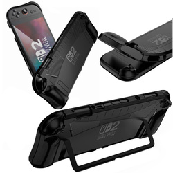 Etui do Nintendo Switch 2 2025 Lekkie do grania poprawia chwyt, czarne - ochronne z podstawką