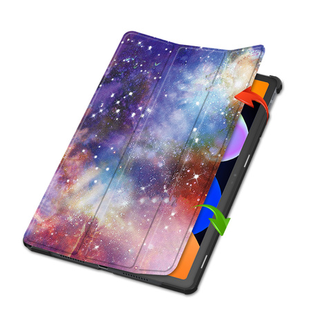 Puzdro grafické na Lenovo Idea Tab 11 s klapkou - ochranné so stojanom