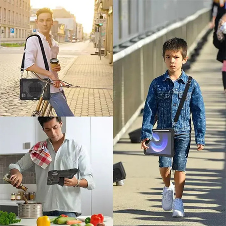 Puzdro Armor na Xiaomi Pad 7 Pad 7 Pro 11.2 pancierové / 7 Pro, čierne - ochranné so stojanom