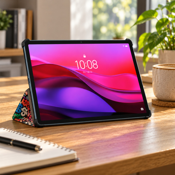 Etui graficzne do Lenovo Yoga Tab Plus 12.7 2025 TB520FU ZAEG0022PL z klapką i podstawką