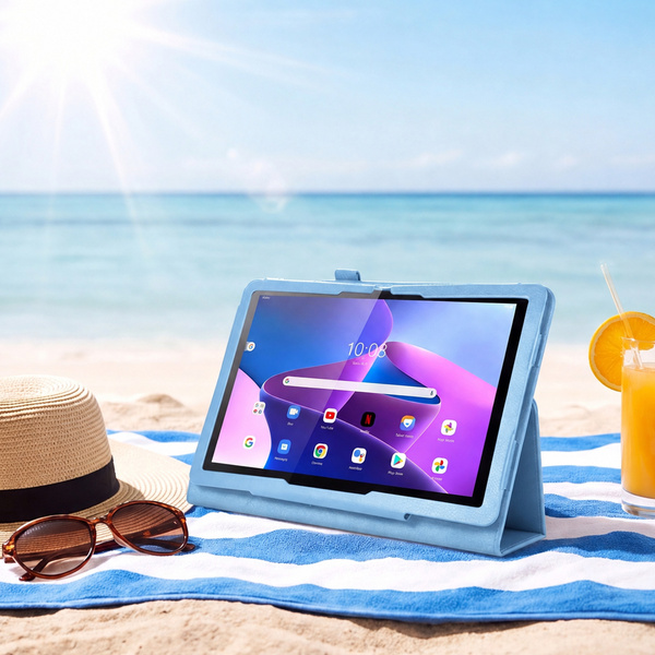 Etui do Lenovo Tab 10.1 2025 TB311FU TB311XU ZAEH0040PL z klapką - niebieskie