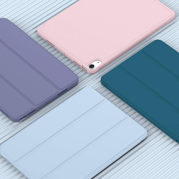 Puzdro Smart na iPad 10.9 2022 Gen. 10, modré - ochranné so stojanom, prístup k portom a tlačidlám