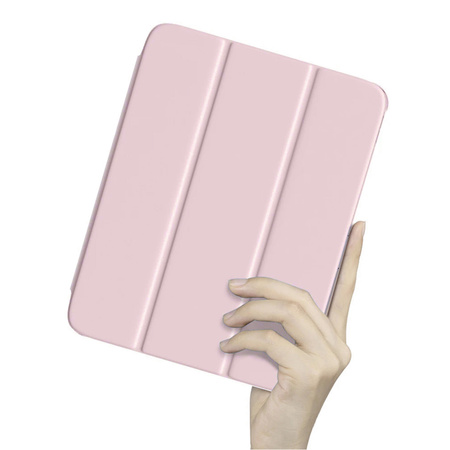 Hard Crystal case with stylus holder for Apple iPad 10.9 10 GEN 2022 / iPad 11 A16 11GEN 2025 - Pink