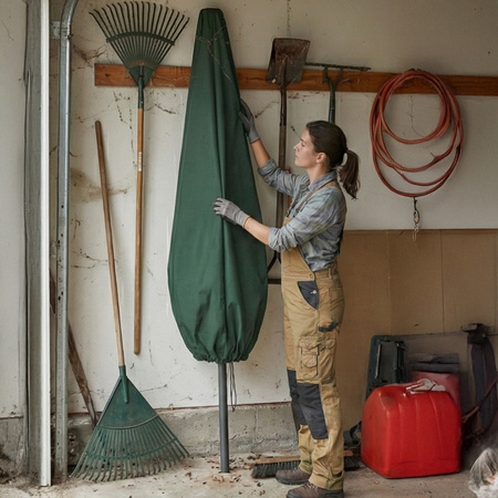 Pokrowiec ochronny na parasol ogrodowy wodoodporny osłona futerał  +TORBA