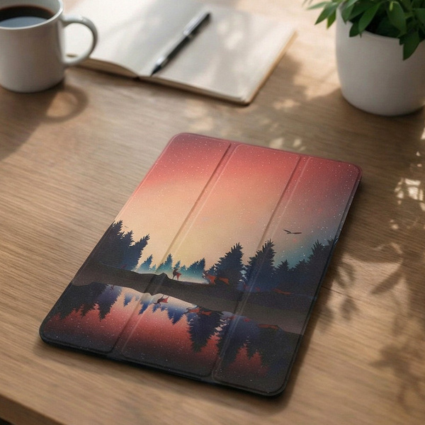 Puzdro grafické na Xiaomi Pad 7 / Pad 7 Pro 11.2 s klapkou / Xiaomi Pad 7 Pro - ochranné so stojanom