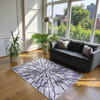 NOVO Strado modern tree trunk carpet for living room delicate grey velvet pattern Grey Trunk 200x300 cm