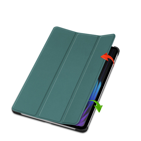 Puzdro Smart na Xiaomi Pad 7 / Pad 7 Pro 11.2 s klapkou / Xiaomi Pad 7 Pro, zelené - ochranné so stojanom