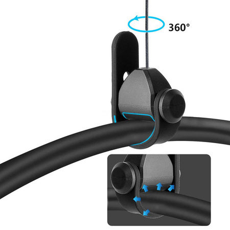 Set of 3 pieces of hook brackets for suspending VR goggle cables